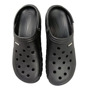 Amoji Unisex Garden Clogs Gardening Shoes Black Slip On Flawed